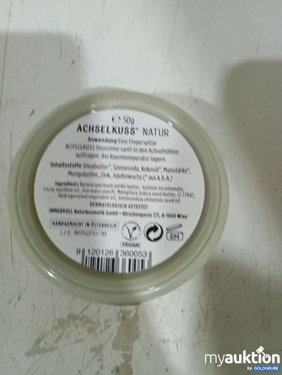 Artikel Nr. 980683: ACHSELKUSS Deocreme Natur 50 g