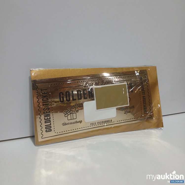 Artikel Nr. 850684: Rubbeletikett Golden Ticket