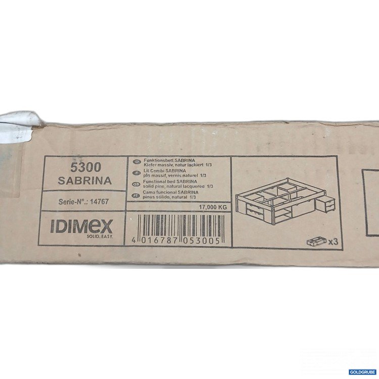 Artikel Nr. 441685: Idimex Funktionsbett Sabrina Kiefer massiv natur lackiert 5300