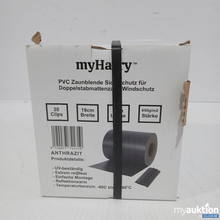 Artikel Nr. 466685 Artikel Nr. 466685: myHairy PVC Zaunblende Sichtschutz 19 cm Breite Anthrazit