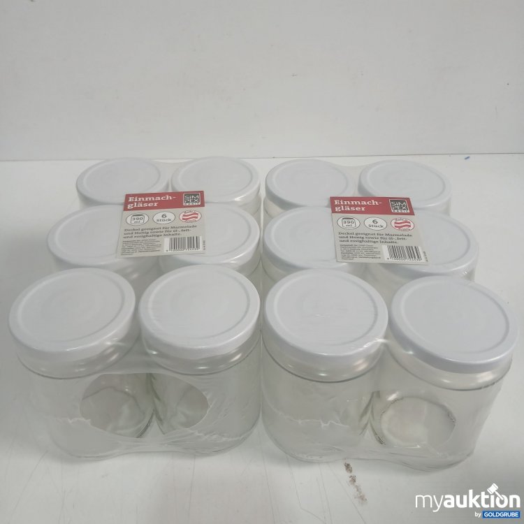 Artikel Nr. 525685 Artikel Nr. 525685: Simpex Einmachgläser 390ml 2x6Stk