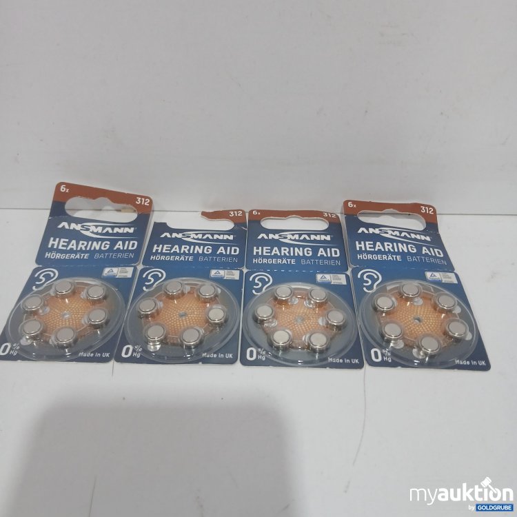 Artikel Nr. 897685: 24 Stück Hörgeräte Batterien Ansmann 312 PR41 1.45V