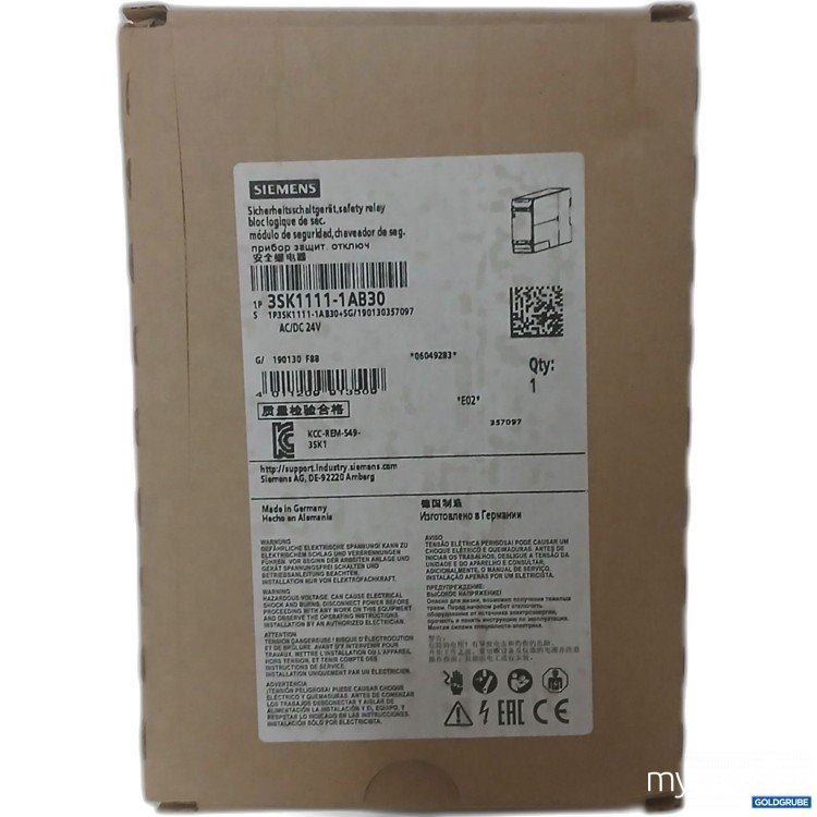 Artikel Nr. 917685 Artikel Nr. 917685: Siemens Sicherheitsschaltgerät 3SK1111-1AB30