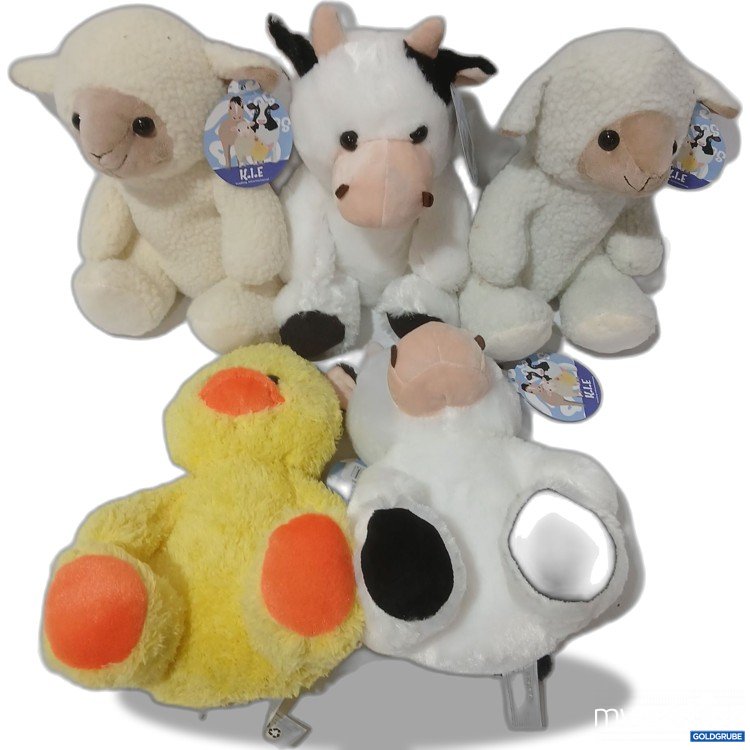 Artikel Nr. 929685: K.I.E diverse Stofftiere ca 26cm groß 5Stk