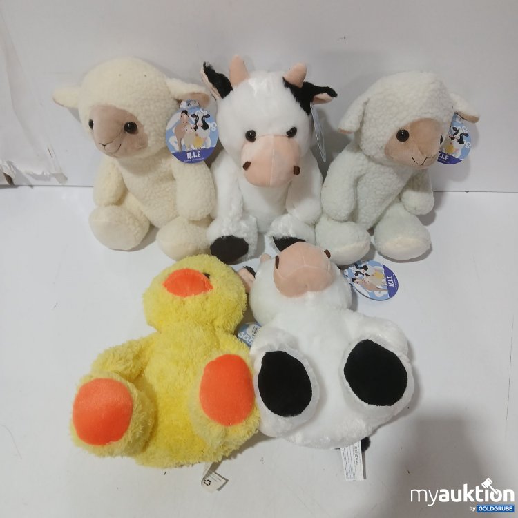 Artikel Nr. 929685: K.I.E diverse Stofftiere ca 26cm groß 5Stk