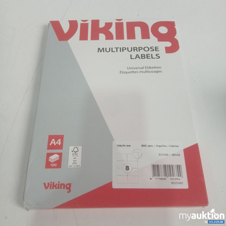 Artikel Nr. 525686: Viking Universal Etiketten 105x74mm 100Blatt (800Etiketten)