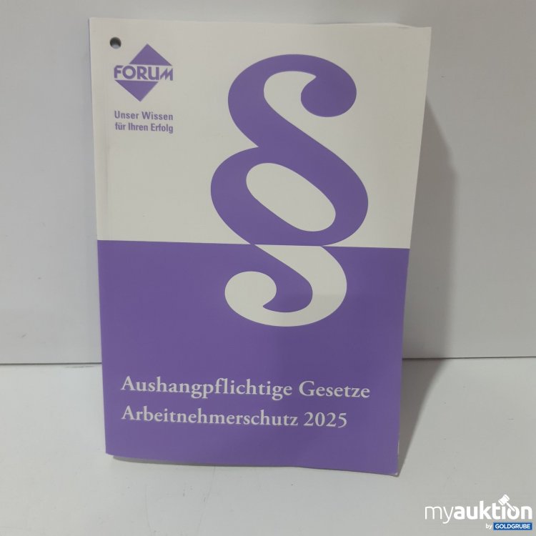 Artikel Nr. 849686 Artikel Nr. 849686: Arbeitnehmerschutz Gesetze 2025