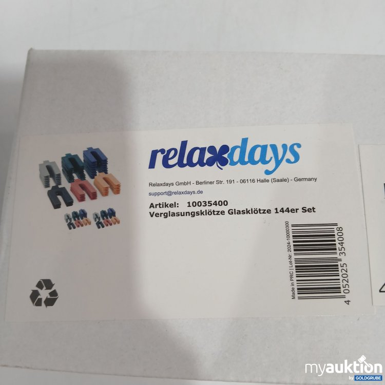 Artikel Nr. 855686 Artikel Nr. 855686: Relaxdays Verglasungsklötze Glasklötze 144er Set