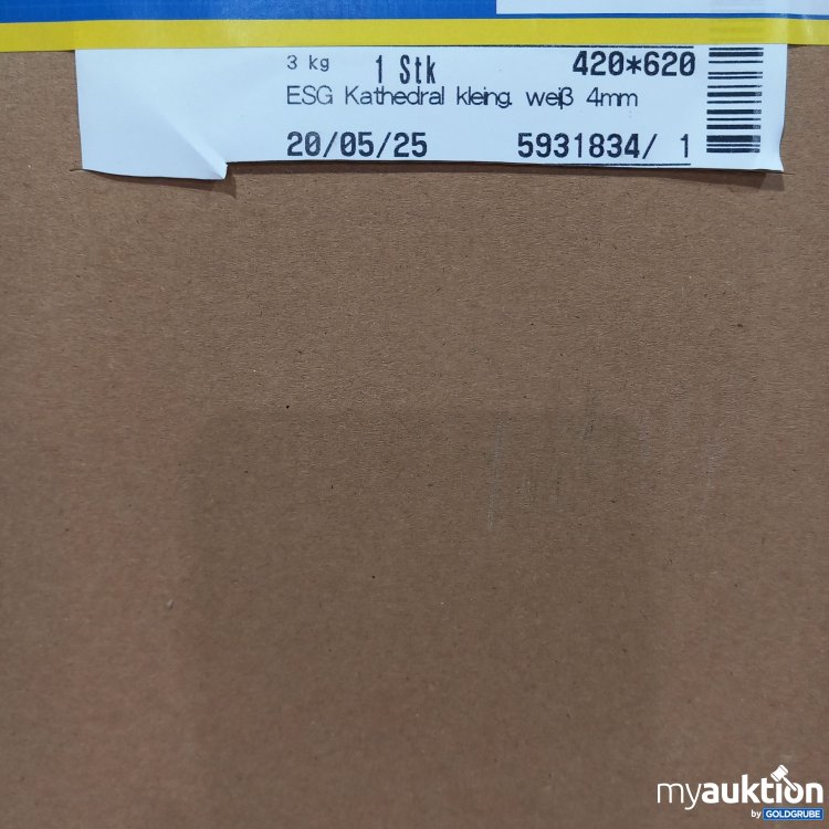Artikel Nr. 868686 Artikel Nr. 868686: ESG Kathedral kleingehämmert, weiß 4mm