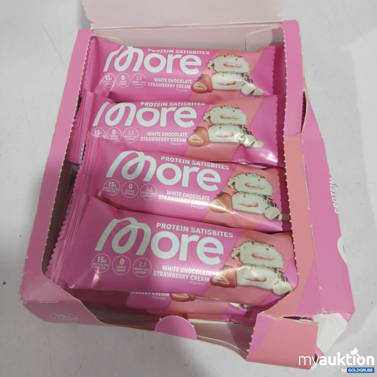 Artikel Nr. 885686: More Protein Satisbites white chocolate Strawberry cream 12x50g