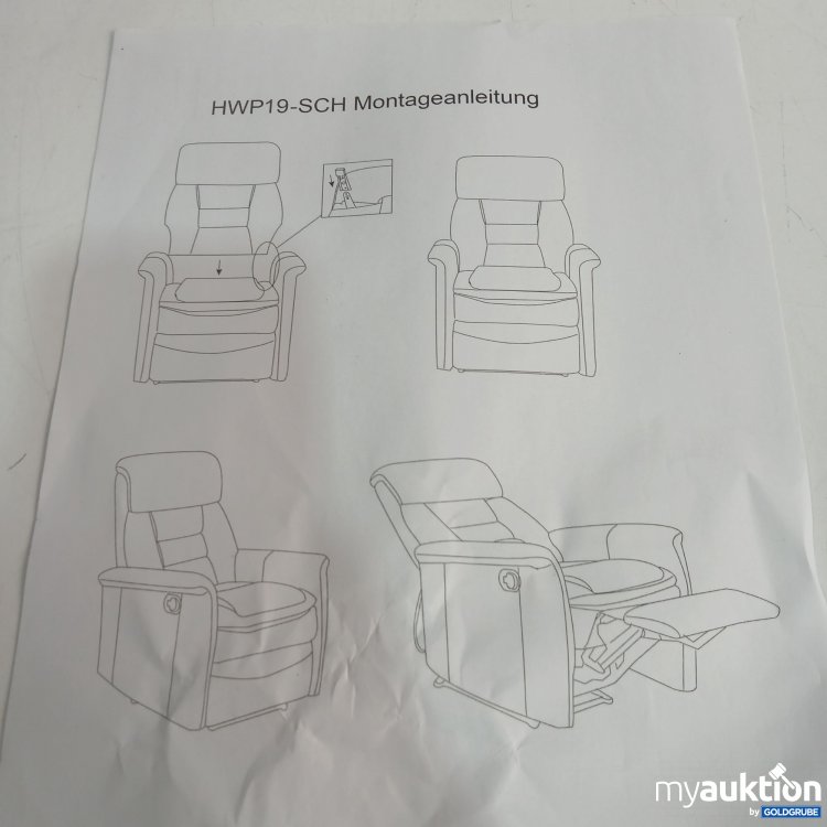 Artikel Nr. 888686 Artikel Nr. 888686: Happyhome Relaxsessel HWP19-SCH