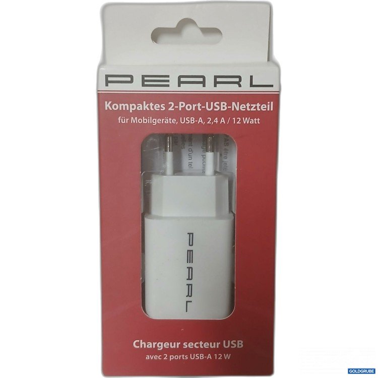 Artikel Nr. 916686: Pearl Kompaktes 2-Port USB Netzteil 