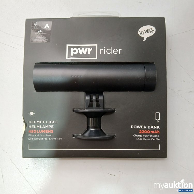 Artikel Nr. 970686: PWR Rider 2in1 Helmlampe & Powerbank 
