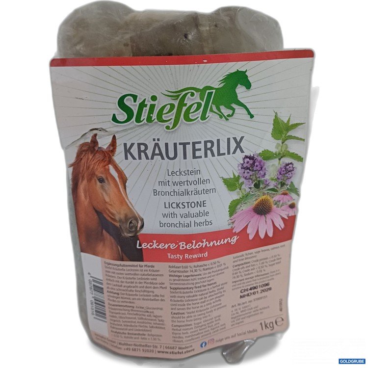 Artikel Nr. 985686 Artikel Nr. 985686: Stiefel Kräuterlix Leckstein für Pferde, 1kg
