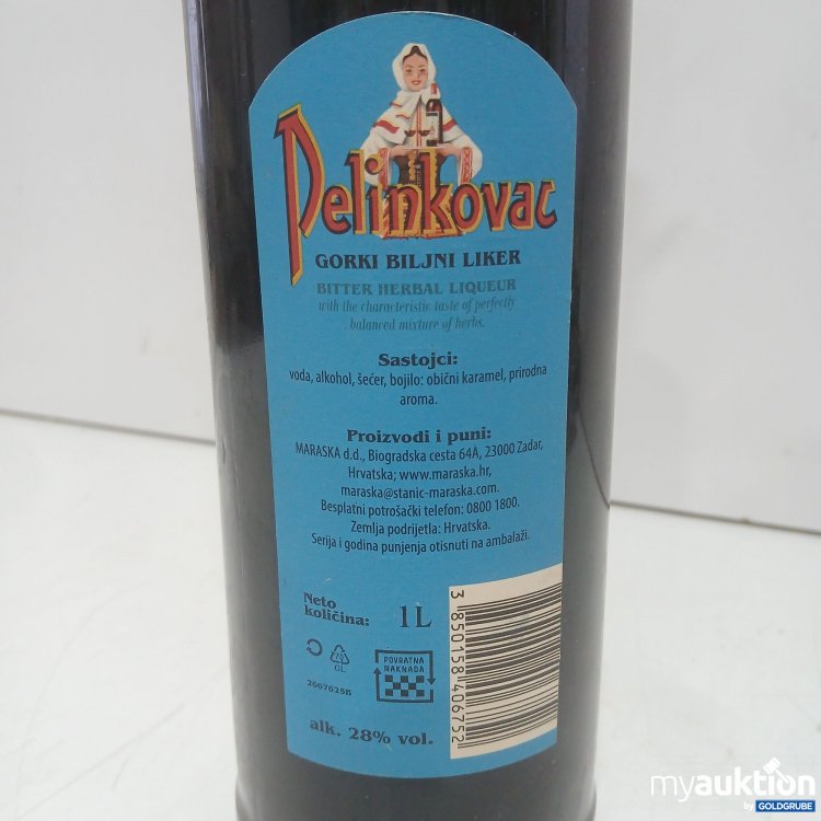 Artikel Nr. 997686 Artikel Nr. 997686: Maraska Pelinkovac Bitter Herbal Liqueur 1l