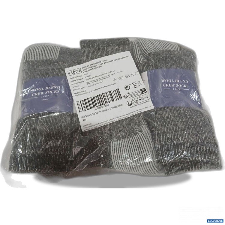 Artikel Nr. 930687 Artikel Nr. 930687: EUREX Wool Blend Crew Socks 3 Pack Grau Unisex