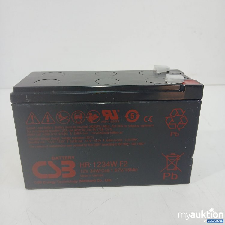 Artikel Nr. 843688 Artikel Nr. 843688: Battery HR 1234W F2 12V 34W/Cell/1.67V/15Min