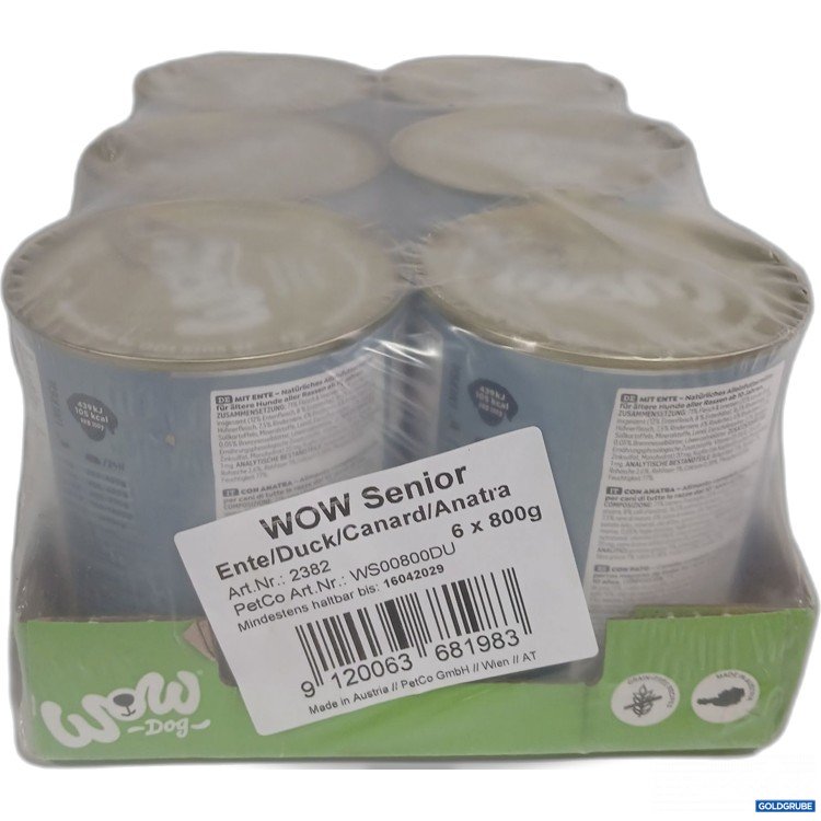 Artikel Nr. 996688 Artikel Nr. 996688: Wow Senior Hundefutter Ente 6x800g