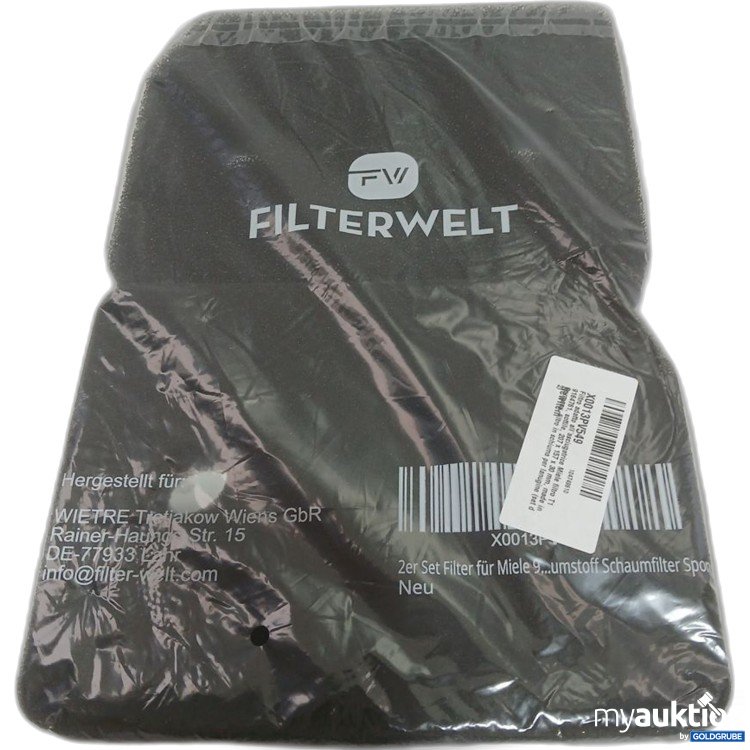 Artikel Nr. 930689: FILTERWELT Schaumfilter Set T1