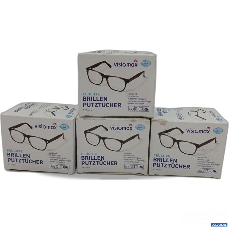 Artikel Nr. 953689: visiomax Feuchte Brillen Putztücher 4 packungen je 52 stk