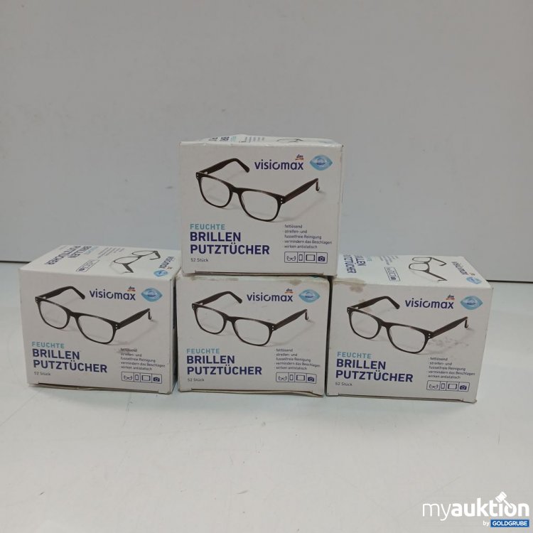 Artikel Nr. 953689: visiomax Feuchte Brillen Putztücher 4 packungen je 52 stk
