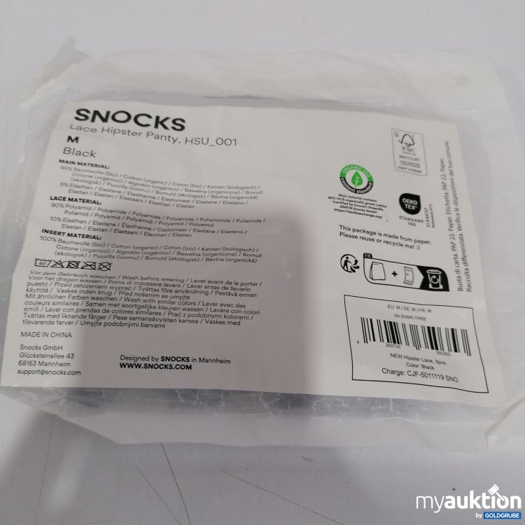 Artikel Nr. 442690: Snocks Lace Hipster Panty HSU_001 schwarz 