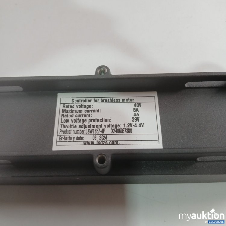 Artikel Nr. 825690 Artikel Nr. 825690: Controller for brushless Motor 48V