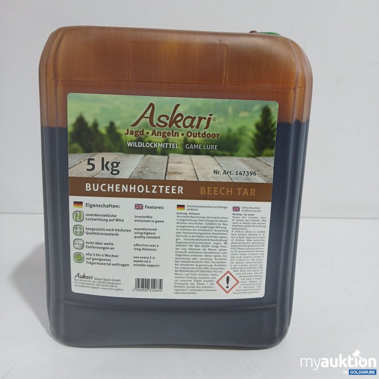 Artikel Nr. 872690 Artikel Nr. 872690: Askari Buchenholzteer 5kg