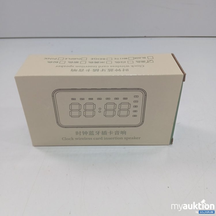 Artikel Nr. 873690 Artikel Nr. 873690: Clock Wireless Card insertion speaker
