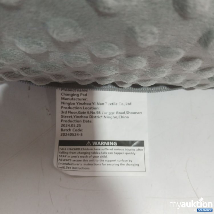 Artikel Nr. 993690: Changing Pad Grau 78x43cm