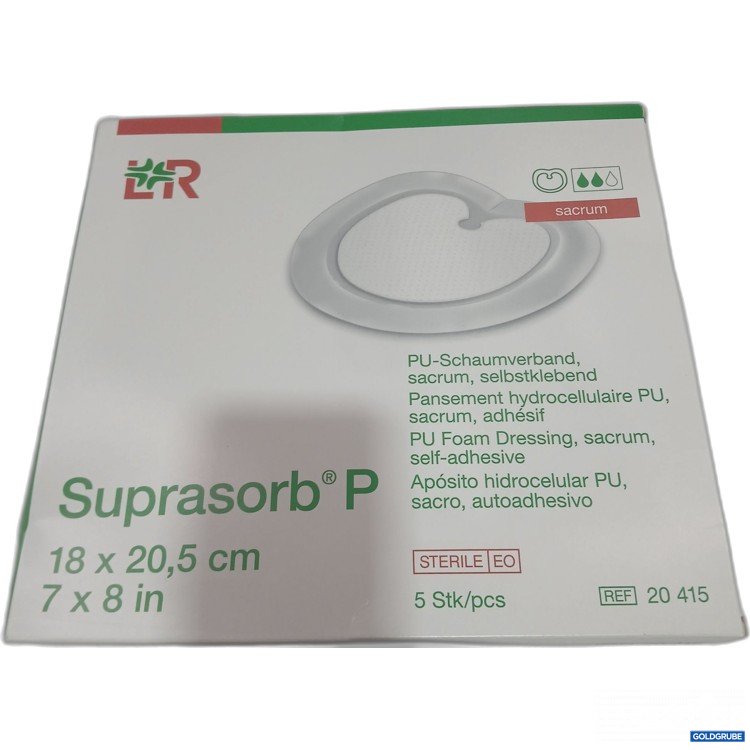 Artikel Nr. 460691 Artikel Nr. 460691: LR Suprasorb P PU-Schaumverband 18x20,5cm 5pcs