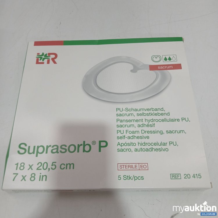 Artikel Nr. 460691 Artikel Nr. 460691: LR Suprasorb P PU-Schaumverband 18x20,5cm 5pcs