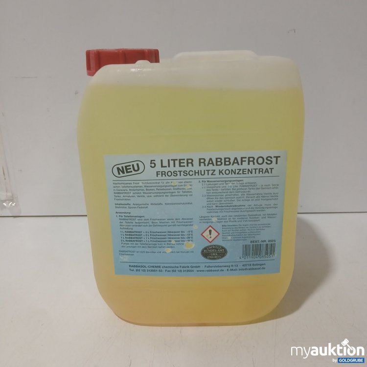 Artikel Nr. 471691 Artikel Nr. 471691: Rabbasol-Chemie Rabbafrost Frostschutz Konzentrat 5L