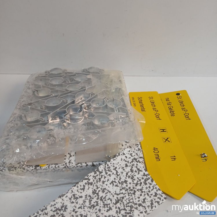 Artikel Nr. 951691: Rohrschellen mit diversen Verkehrstafeln 