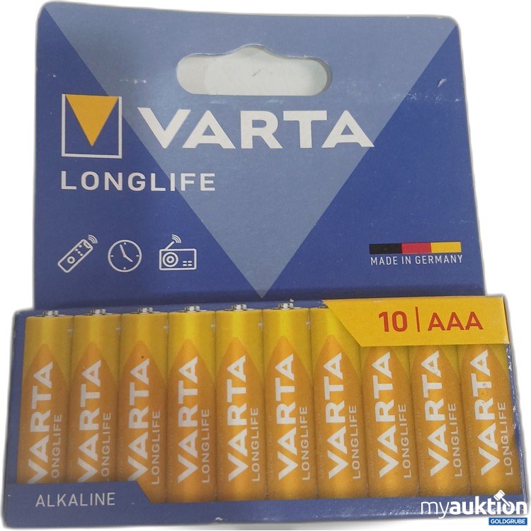 Artikel Nr. 986691 Artikel Nr. 986691: Varta Longlife AAA Batterien 10Stk
