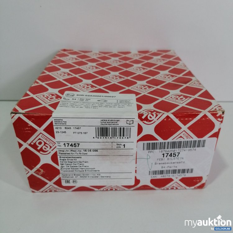 Artikel Nr. 795692: Febi Bremsbackensatz  17457 B4-Parts