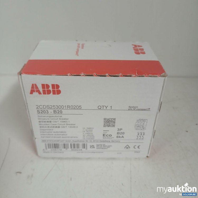 Artikel Nr. 875692: ABB Sicherungsautomat 2CDS253001R0205 S203-B20