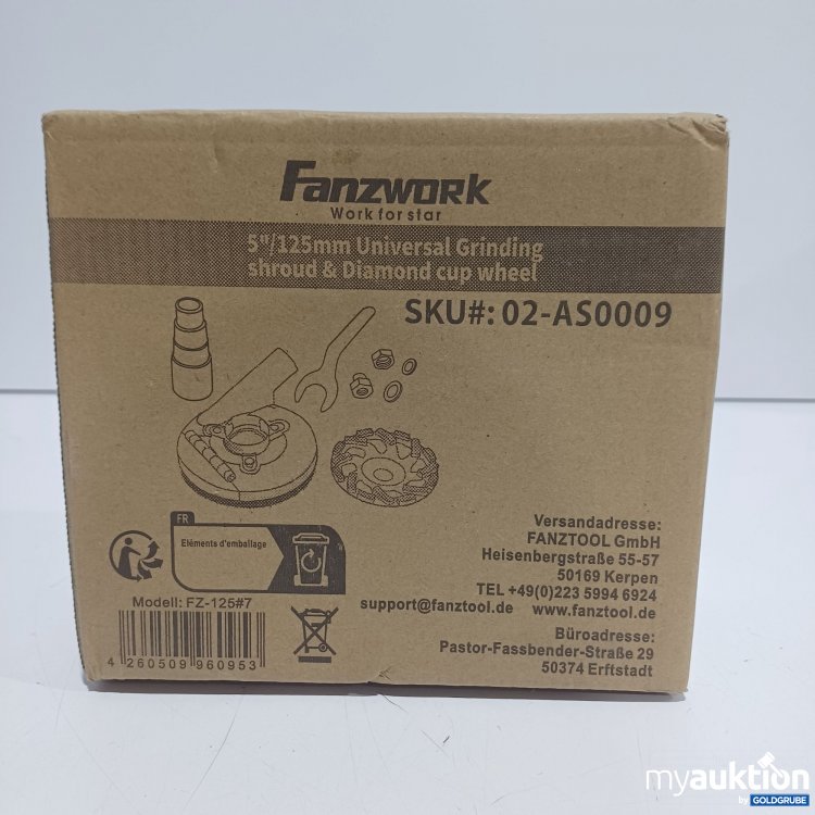 Artikel Nr. 894692: Fanzwork 5"/125mm Universal Grinding Shroud & Diamond Cup Wheel (SKU#: 02-AS0009)