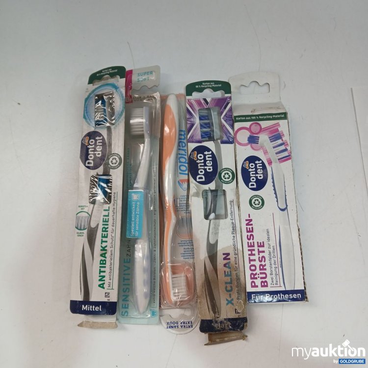 Artikel Nr. 953692: Div. Sorten Dontodent Zahnbürste Antibakteriell, Sensitive, Prothesenbürste 5 stk