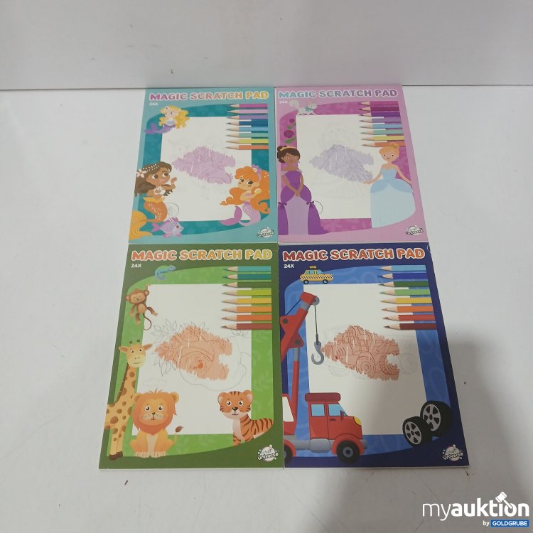 Artikel Nr. 929693: Diverse Magic Scratch Pads 4Stk DIN A5