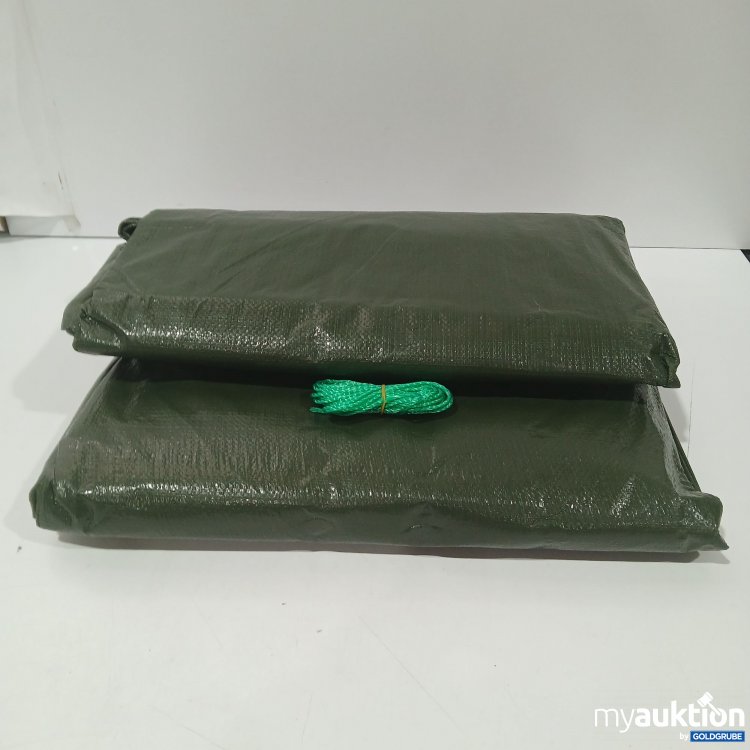 Artikel Nr. 443694: Grüne Abdeckplane für ein Zelt 