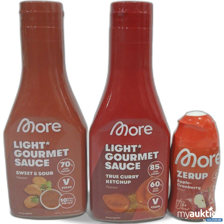 Artikel Nr. 885694: Diverse More Lebensmittel 2x 285ml 1x 65ml 