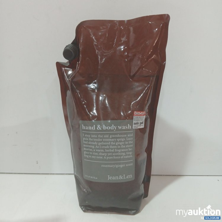 Artikel Nr. 990694 Artikel Nr. 990694: Jean&Len Hand & Body Rosemary/Ginger Duft Wash 1,5L