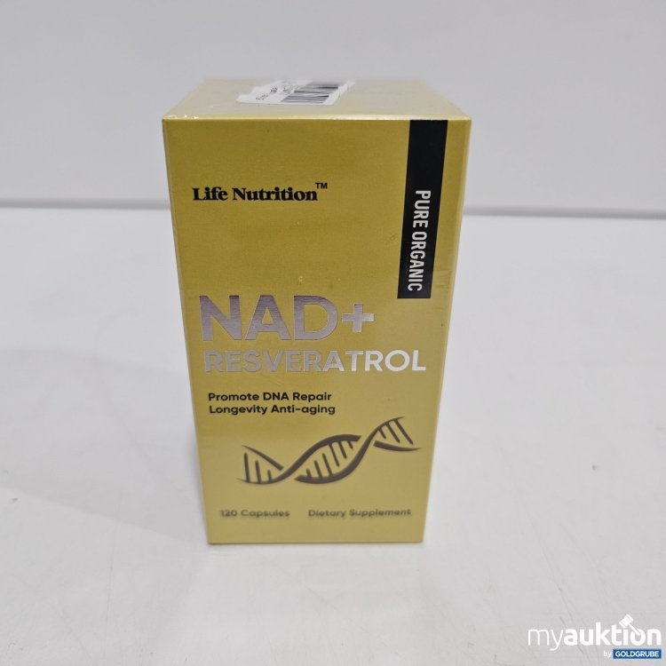 Artikel Nr. 821695 Artikel Nr. 821695: Life Nutrition NAD+ Resveratrol 120 Capsues