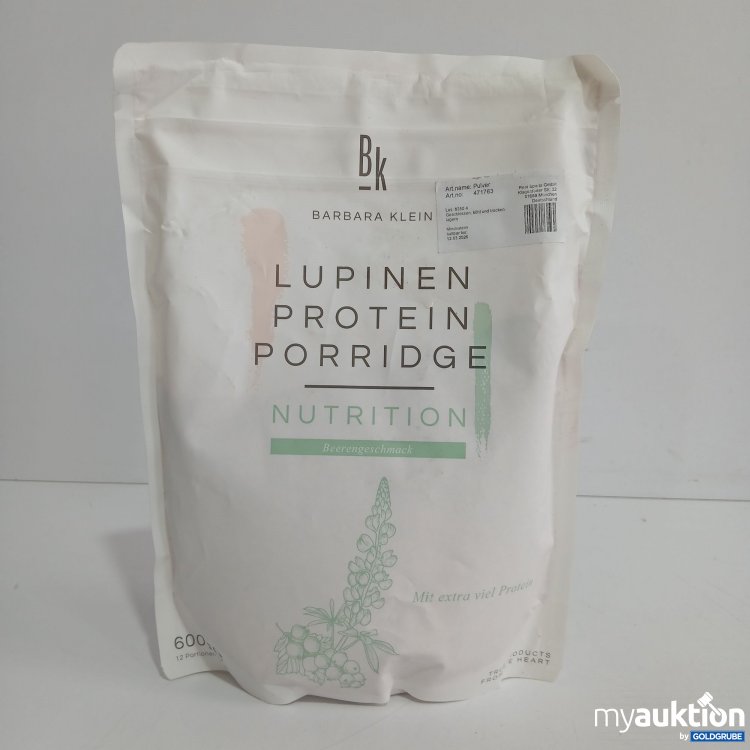 Artikel Nr. 824695 Artikel Nr. 824695: Barbara Klein Lupinen Protein Porridge Nutrition Berrengeschmack 600g