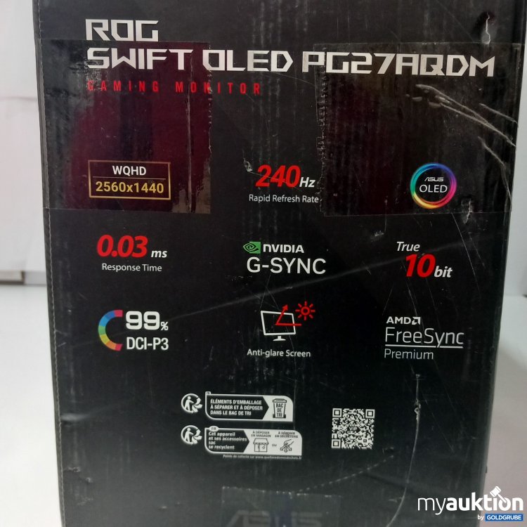 Artikel Nr. 868695 Artikel Nr. 868695: Republic of Gamers ROG Swift OLED PG27AQDM Gaming Monitor