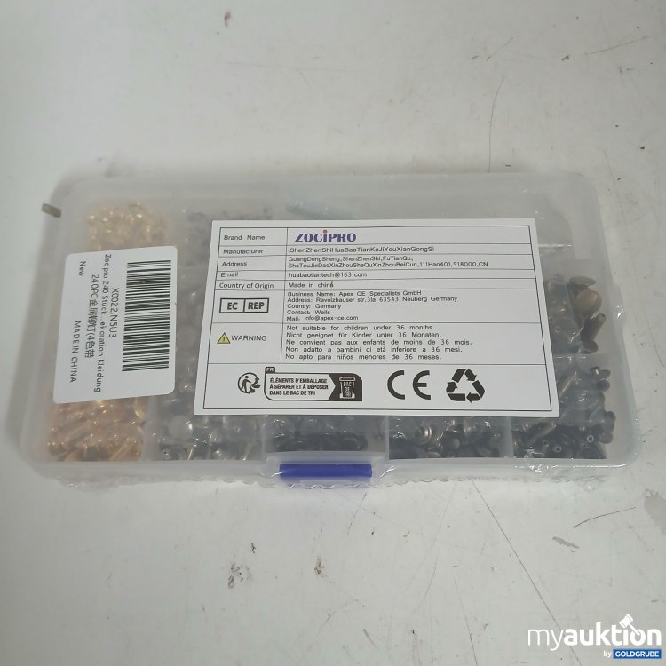 Artikel Nr. 875695 Artikel Nr. 875695: Zocipro 240 Doppelkappe Ledernieten