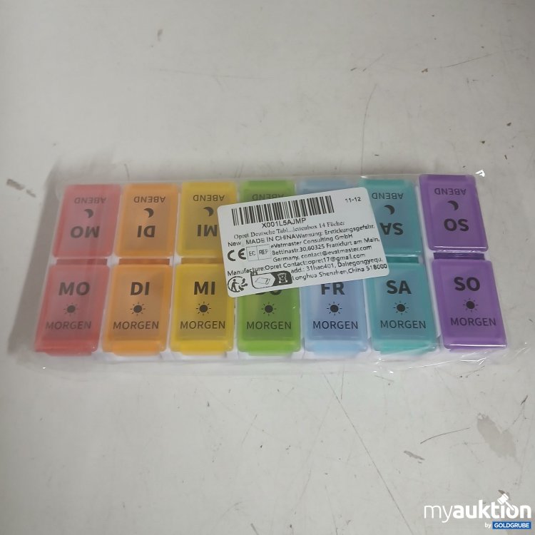 Artikel Nr. 877695 Artikel Nr. 877695: Tablettenbox