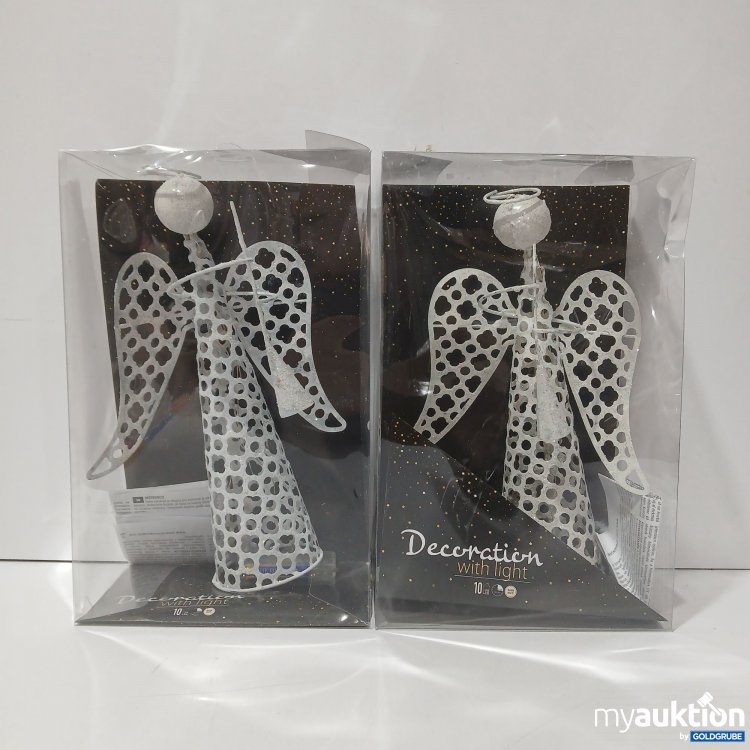 Artikel Nr. 929695: "Christmas Angel Sparkle mit Warm Weißen LED's, ca 30cm Hoch, 2 Stk