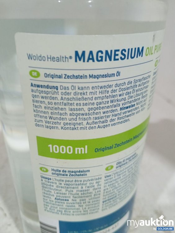 Artikel Nr. 980695: Woldo Health Magnesium Oil Pure 1000ml